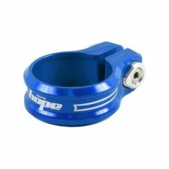 Abrazadera De Tija HOPE 36.4mm -BiciMax Ventas Abrazadera de tija HOPE 349 mm con tornillo azul