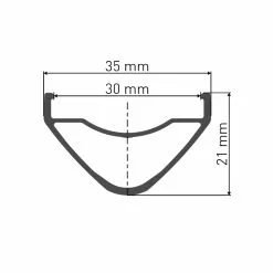 DT Swiss HX 1700 Spline LS - Endubikes 9 DT Swiss HX 1700 Spline LS - Endubikes -BiciMax Ventas DT Swiss HX 1700 Spline LS perfil