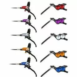 Freno HOPE TECH 3 V4 Con Latiguillos Metálicos!!