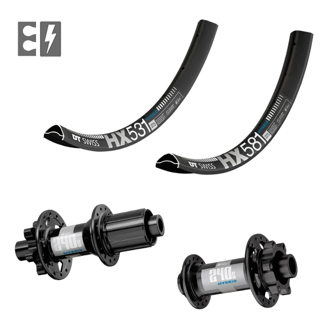 Ruedas A La Carta CW Ebike DT Swiss HX Con DT Swiss 240 Hybrid - Endubikes 3 Ruedas A La Carta CW Ebike DT Swiss HX Con DT Swiss 240 Hybrid - Endubikes