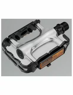 VP Components PEDALES VP MTB ALUMINIO C/REFLECTANTE, NEGRO/PLATA
