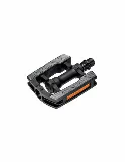 VP Components PEDALES VP PASEO C/REFLECTANTE, NEGRO/GRIS (RESINA)